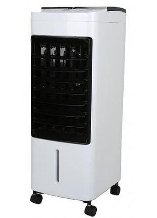 Охолоджувач повітря germatic dh23-01a, (120w, сенсорні кнопки, пульт, екран, колеса, автообіг, ємність - 5,5л, 2 контейнери для