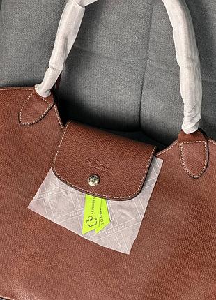 Сумка longchamp epure коричневая размер л 2