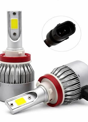 Комплект led ламп c6 headlight h11 / светодиодные автомобильные led лампы c6 h11
