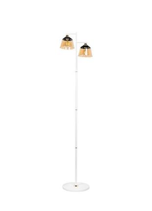 Торшер класичний lk-725f/2 e27 wh+fg