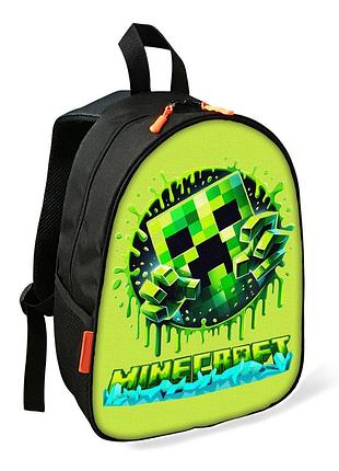 Рюкзак minecraft крипер детский школьный/городский 34х27х13 см для мальчика (02438)