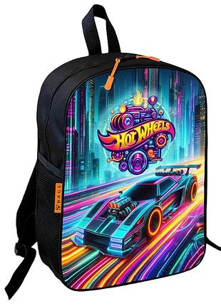 Рюкзак школьный детский хот вилс «hot wheels» 36х27 см для мальчика (01042)