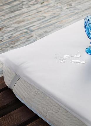 Наматрасник aqua stop ecotton classic soft 120х200 см водонепроницаемый на резинке по углам белый
