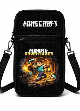 Сумка-чехол для телефона minecraft,детская сумка через плечо, водонепроницаемая мини-сумка (4764)