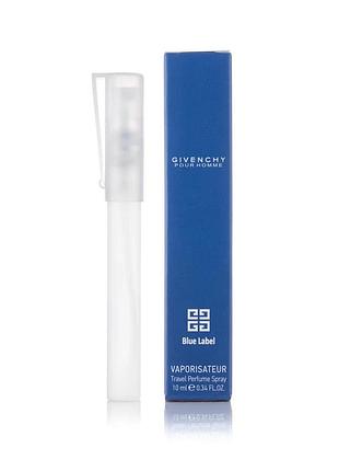 Мужской парфюм спрей givenchy pour homme blue label 10 мл