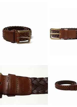 Massimo dutti, кожаный ремень, 85 см., made in spain.