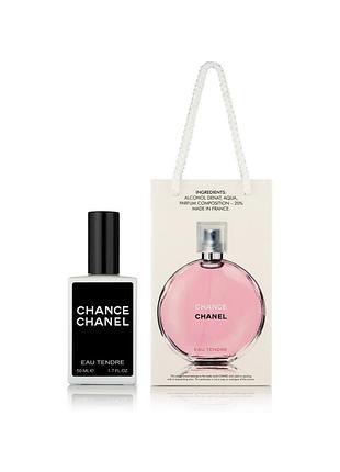 Жіночі парфуми chance eau tendre — travel perfume 50ml