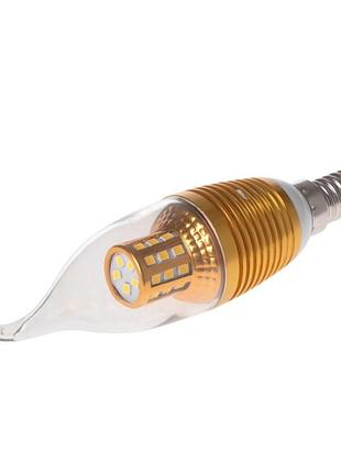 Лампа світлодіодна led e14 7w ww cl37 220v