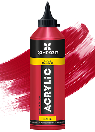 Краска акриловая standart kompozit 500 мл, 33 красная нефналовая