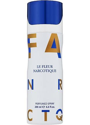 Парфюмированный дезодорант для тела женский fragrance world le fleur narcotique 200мл