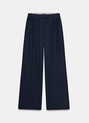 Новинка! жіночі брюки/штани wide leg зі складками від улюбленого бренду zara.