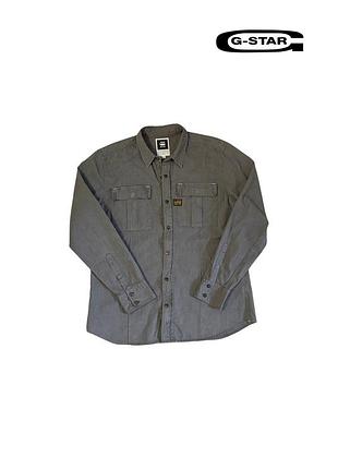 Сорочка чоловіча g-star raw овершот сіра, розмір m