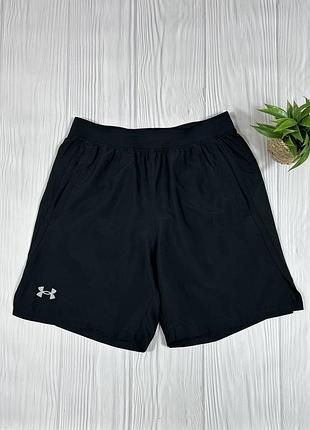 Ua under armour fitted black шикарні спортивні шорти зручні та якісні розмір s