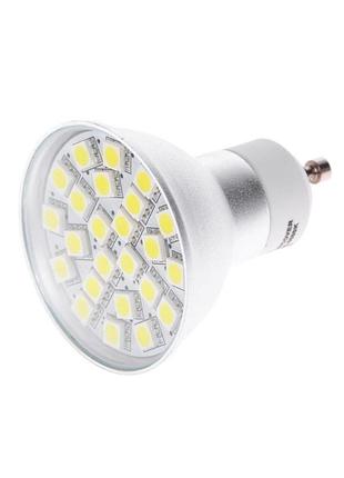 Лампа светодиодная led 3.3w gu10 cw mr16 (ledlumen) 220v