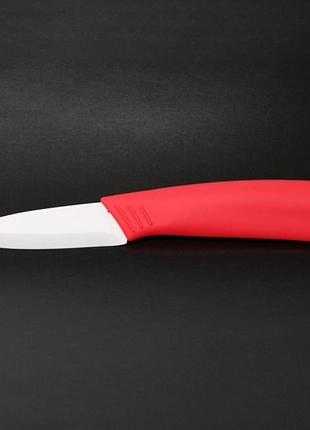 Нож для очистки овощей керамический 8см red (ns7kn7)