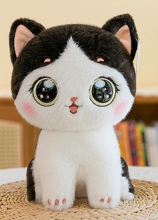 Игрушка котенок сидяче черное 35 см