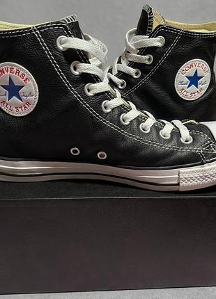Кеды мужские кожаные converse chuck taylor all star black 132170c