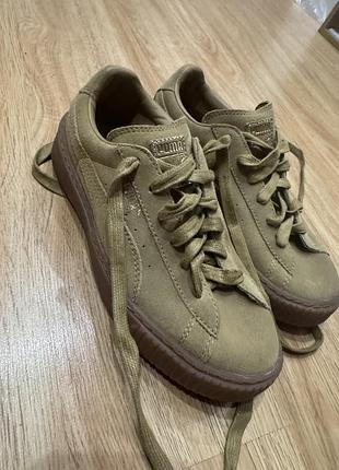 Кросівки для дітей puma, хакі