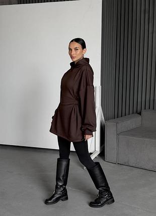 Подовжений худі сукня 5
