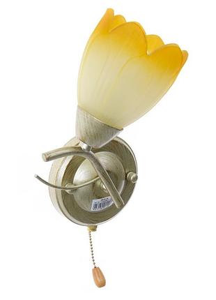 Бра настенное накладное с выключателем классическое lk-196w/1 e14 brille l5-304