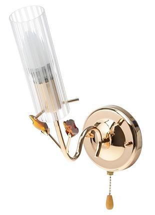 Бра настінне накладне з вимикачем класичне lk-84w/1 brille 187184