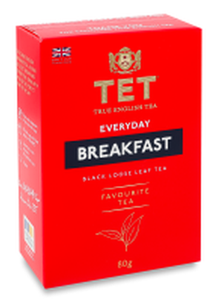 Чай черный байховый листовой breakfast everyday tet к/у 80г