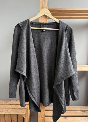 Жіноча накидка cynthia rowley кофта сіра вовна мериноса merino wool