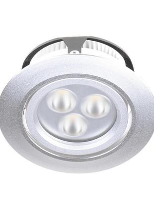 Светильник точечный led-102/6w silver ww