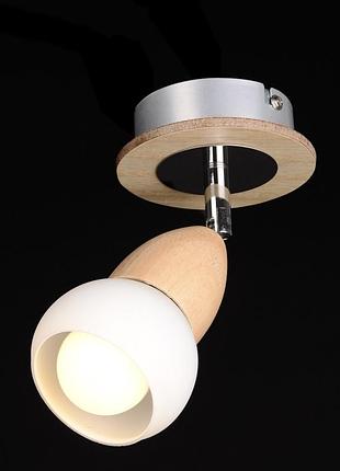 Светильник настенный накладной спот деревянный классический htl-151/1 e14 brille l94-001