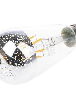 Лампа світлодіодна led 6w e27 cog ww st64 ch 220v