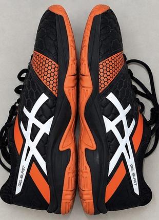 Кросівки унісекс asics gel-blast чорно-помаранчеві, розмір 38