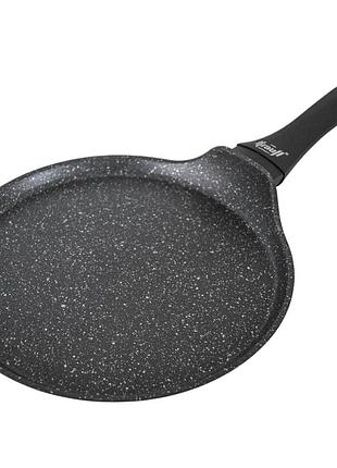 Сковорода блинная алюминиевая с антипригарным мраморным покрытием krauff grand chef, 24cm