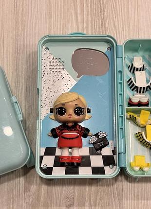 Ігровий набір для дівчинки l.o.l. surprise! style suitcase, 2 валізки, блакитний