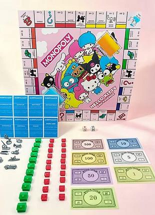 Настільна гра монополія «sanrio hello kitty and friends», нова
