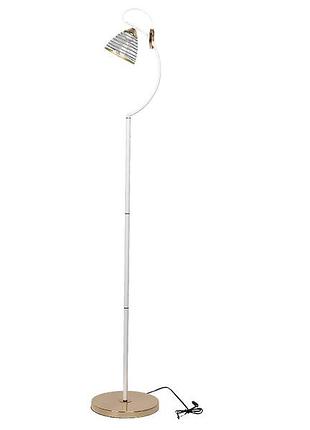 Торшер класичний lk-728f/1 e27 wh+fg