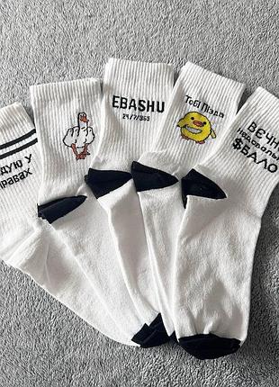 Комплект жіночих високих шкарпеток 5 пар 36-41 р