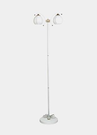Торшер lk-736f/2 e27 wh+fg