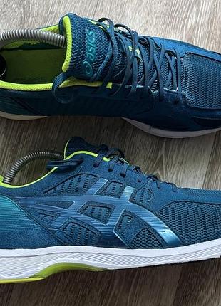 Кросівки чоловічі asics gel сині з салатовим