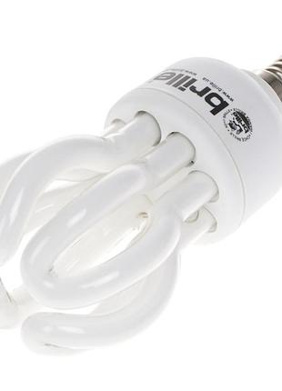 Лампа енергозберігаюча pl-4u 15w/827 e14 mini lotus blister brille 220v