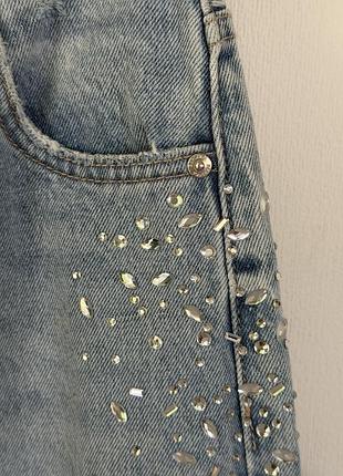 Джинси | bershka | в стразах 4