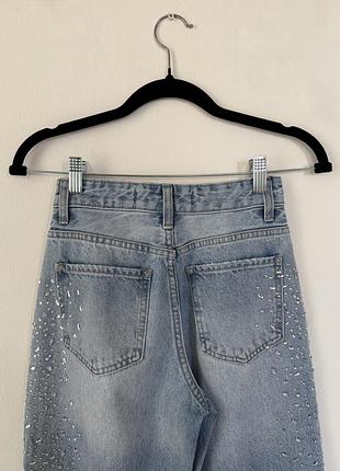 Джинси | bershka | в стразах 6