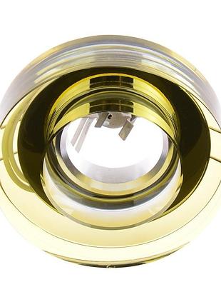 Светильник точечный декоративный hdl-g151 gold crystal mr16