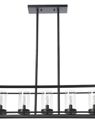 Люстра лофт подвесная свеча e14 40w bk (bl-387s/5) brille 22-668