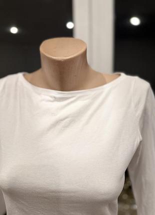 Білий лонгслів h&m розміру м 6