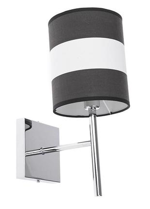 Бра настенное накладное с абажуром минимализм bcl-320w/1 chr brille l6-022