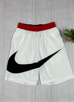 Nike big swoosh шикарні ефектні шорти з великим логотипом оригінал розмір м