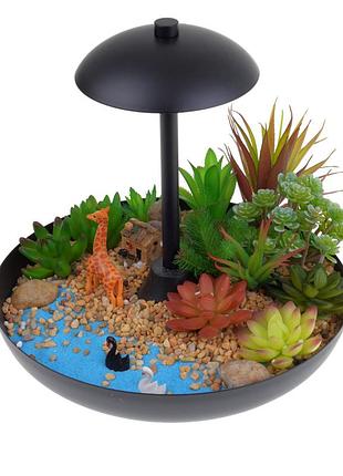 Подсветка светодиодное декоративное с растениями bl-991t/10+5w ww bk led
