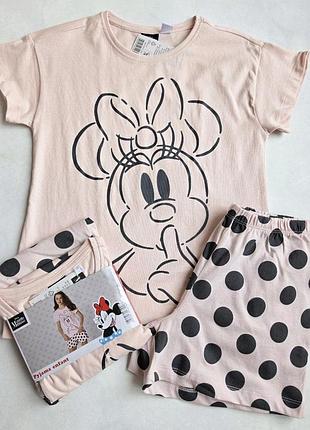 Детская пижама летняя disney 134-140 см для девочек