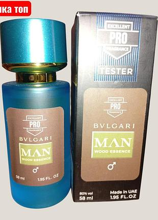 Чоловічі духи bvlgari man wood essence (excellent pro fragrance), 58 мл