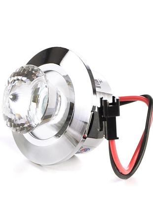 Світильник точковий для ванної led-113/1w ch cl